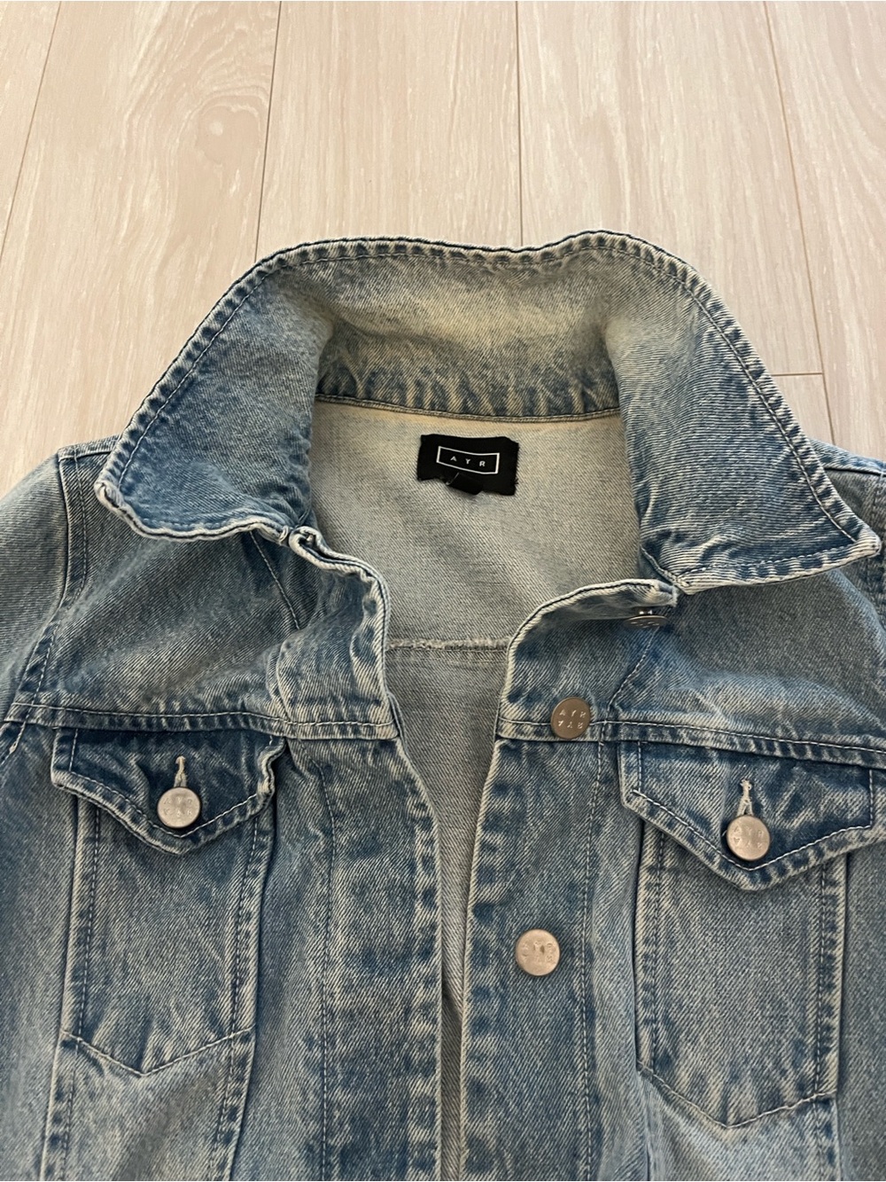AYR The Doublestar Denim Jacket Vintage Wash Size S - Picture 9 of 10